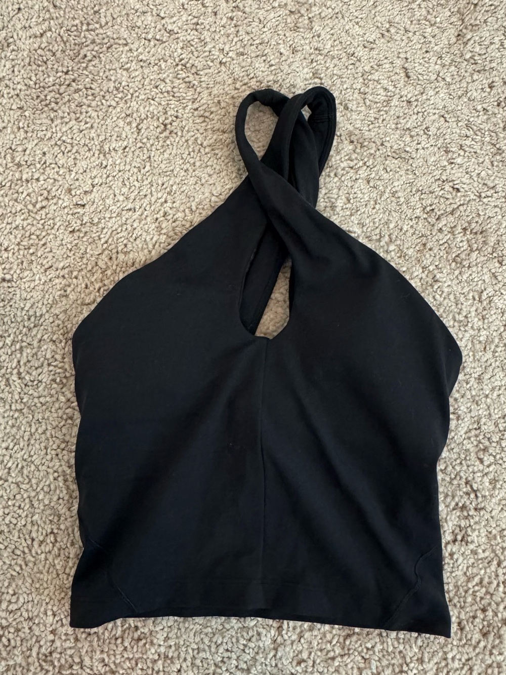 Never worn Lululemon criss cross halter top